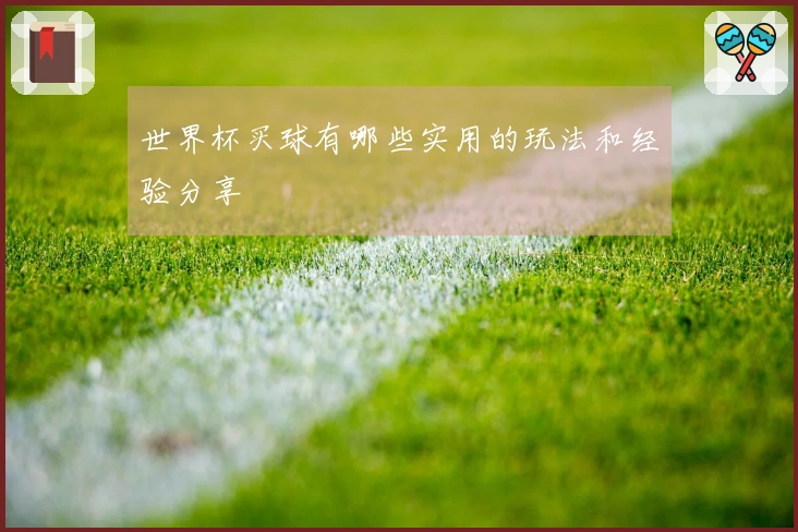 世界杯买球有哪些实用的玩法和经验分享